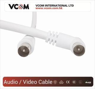 Vcom CV601R 5mt Analog Beyaz Tv Kablosu