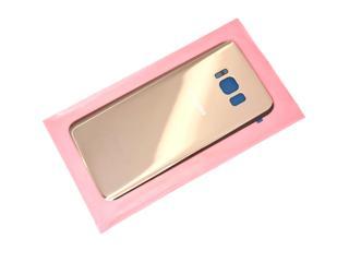 Tkgz Samsung Galaxy S8 Arka Pil Batarya Kapağı (CAM) GOLD