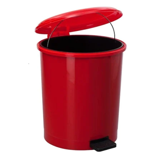 Safell  Pedallı Çöp Kovası 30 litre - 4 Renk KIRMIZI