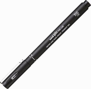 UNI DRAWING PEN PIN12-200 1.2 SIYAH - (12 Adet)