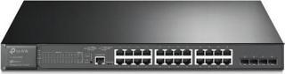 Tp-Link TL-SG3428MP 24 Port 10-100-1000 Poe+ Switch 4 Port SFP L2 Çelik Kasa Rack Mount