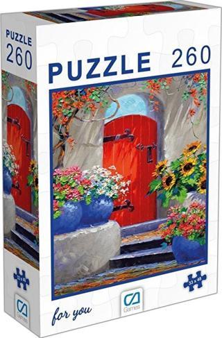 Ca Games Ca Puzzle 260 Parça Kırmızı Kapı 6001