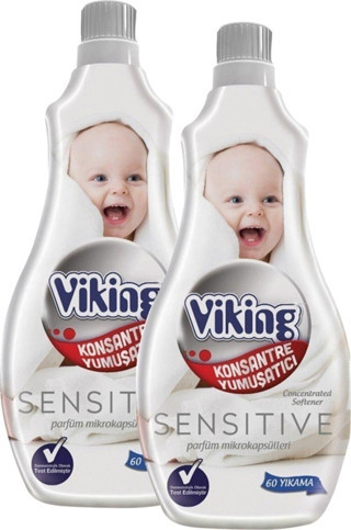 Viking Yumuşatıcı Konsantre Sensitive 1.440Ml 60 Yıkama X2 Adet