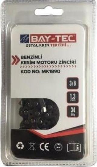 Bay-Tec MK1890 Benzinli Kesim Motoru Zinciri 3/8 1.3 mm 34 Diş