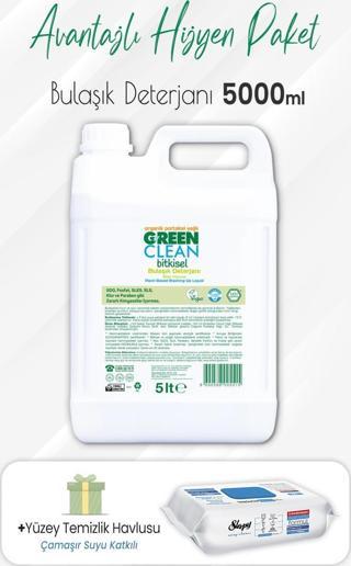 Green Clean Bulaşık Deterjan 5 lt ve Çamaşır Sulu Yüzey 100' lü