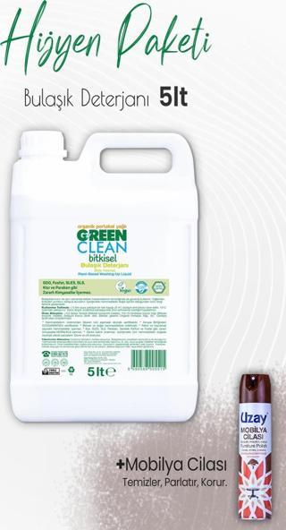 Green Clean Bulaşık Deterjanı Portakal 5 lt ve Mobilya Cilası Sandalağacı 300 ml