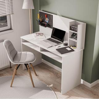 Mezza 1940 Vıctus 120 Cm Organizerli Çalışma Masası Beyaz