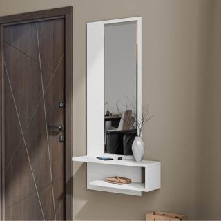 Mezza 6001 Lıne Duvar Aynası Dresuar Sağ Beyaz