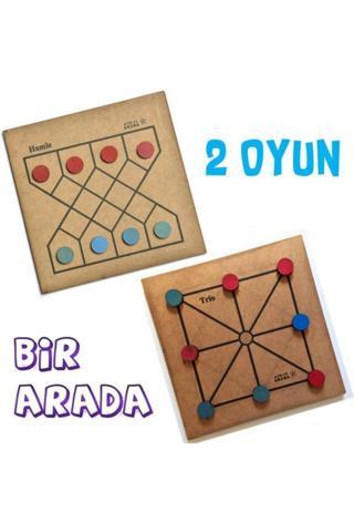 Atölye Adana Hamle Ve Trio - 2 Oyun Birarada - Akıl Zeka Mantık Matematik Eğitici Eğlenceli Gelişim Oyunu