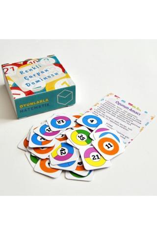 Atölye Adana Renkli Çarpan Dominosu - Matematik Işlem Sayılar Beceri Gelişim Eğitici Akıl Zeka Mantık Oyunu