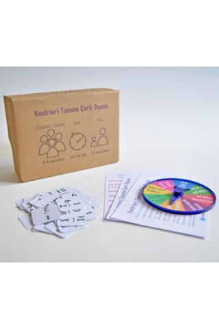 Oyunlarla Fen Kesirleri Tanıma Çark Oyunu - Matematik Işlem Eğlenceli Eğitim Akıl Zeka Mantık Strateji Oyun