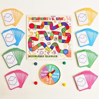 Oyunlarla Fen Matlandiya - 6. Sınıf Kutu Oyunu - Matematik İşlem Eğitici Eğlenceli Beceri Oyunu