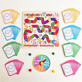 Oyunlarla Fen Matlandiya - 7. Sınıf Kutu Oyunu - Matematik İşlem Eğitici Eğlenceli Beceri Oyunu