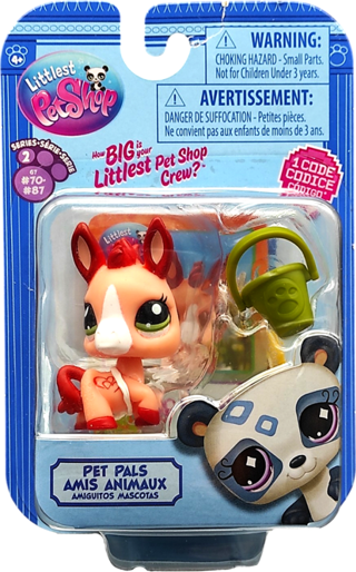 Hasbro Littlest Pet Shop Tekli Figür 00522 G7#87 PEMBE EŞEK