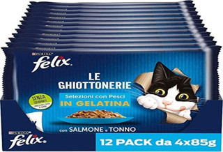Felix Somon Ve Ton Balıklı Kedi Konservesi 85 Gr 4 Adet X 12 Adet