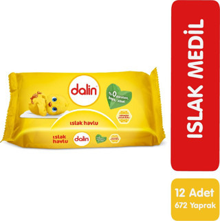 Dalin Islak Havlu Mendil 56x12 672 Yaprak