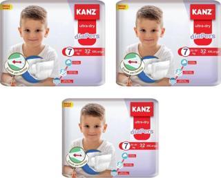 Kanz 7 Numara Bebek Bezi Belbantlı 96 Adet - 3 Pakettir