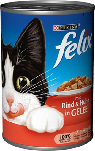 Felix Sığır Etli Yetişkin Kedi Konservesi 6X400 Gr