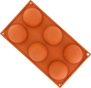 Silikon Yarım Küre Şekilli Top Çikolata Kek Kalıbı 6 lı BT008