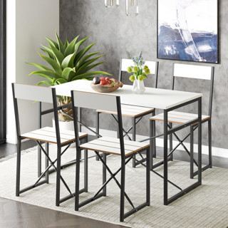 Eportatif Atlantik Mutfak Masası Yemek Masası Takımı Beyaz 1530