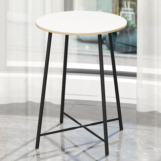 Eportatif Bar Masası Yuvarlak Mutfak Masası Bistro Masa Beyaz 1520