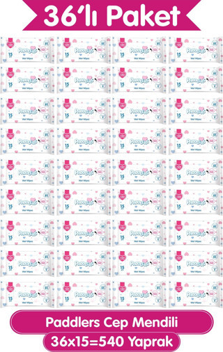 Paddlers Cep Mendili 36x15 li Koli (540 Yaprak)