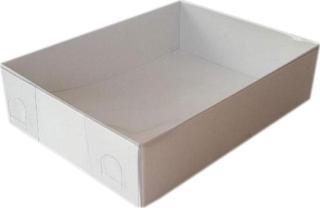 Asetat Kapaklı Karton Kutu 9x12x3 CM (25 Adet)  Beyaz