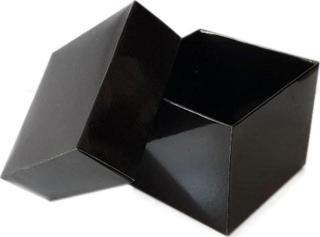Komple Karton Kutu Düz Renk 8x8x6.5 CM (25 Adet)  Siyah