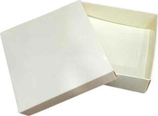 Komple Karton Kutu 10X10x3 CM  (25 Adet )  Krem