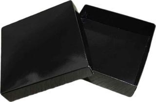 Komple Karton Kutu 10X10x3 CM  (25 Adet )  Siyah