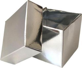 Komple Karton Kutu 5X5X5 CM (50 Adet)  Gümüş