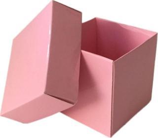 Komple Karton Kutu 5X5X5 CM (50 Adet)  Pembe