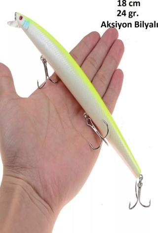 18 cm 24 gr.Lazer Turna Rapala,Levrek Rapala ,,Sahte Lures Yapay Yem
