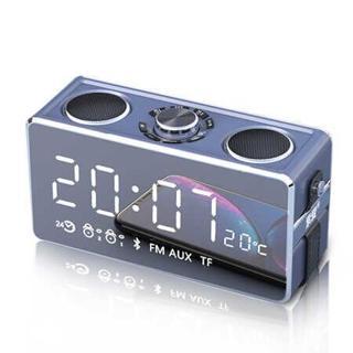 Soaiy S18 Taşınabilir Kablosuz Bluetooth Hoparlör - Dijital Saat & FM Radyo & USB & Hafıza Kartı