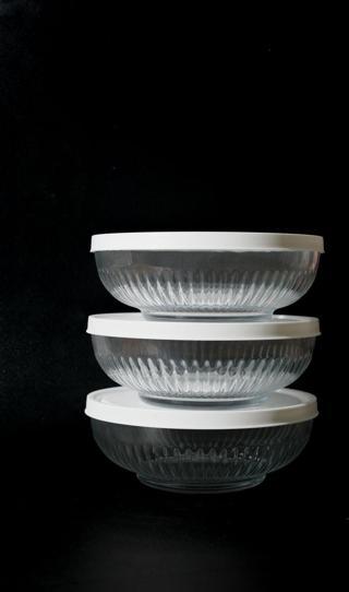 Lav Tokyo Beyaz Kapak 3 Adet (1500 Cc)Saklama Kabı