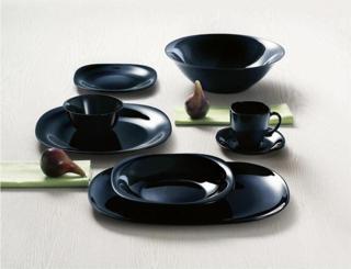 Luminarc 6 'Lı Siyah Yemek Tabağı Carine Black 6 'Lı Siyah Yemek Tabağı 21 Cm