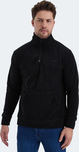 Slazenger SOLID IN Erkek Polar Siyah
