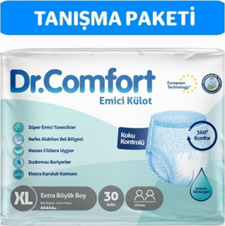 Dr.Comfort Yetişkin Emici Külot Ekstra Large 30'Lu 1 Paket 30 Adet