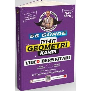 58 Günde TYT AYT Geometri Kampı Video Ders Kitabı - Selim Yüksel - Bıyıklı Matematik Yayınları