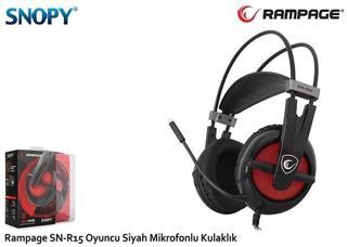 Snopy Rampage SN-R15 Oyuncu Siyah Mikrofonlu Kulaklık