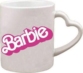 Kişiye Özel Barbie Emoji Ve Kalp Kulp Özel Süblimasyon Kaliteli Baskılı Porselen Kupa Bardak Kalpli