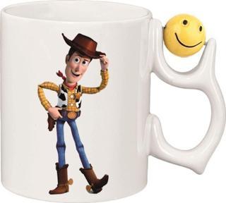 Kişiye Özel Oyuncak Hikayesi Şerif Woody Kulplu Özel Süblimasyon Baskılı Porselen Kupa Bardak Emoji Kulp