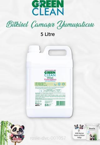 Green Clean Bitkisel Çamaşır Yumuşatıcı 5 lt ve ROSIE