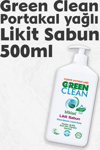 U Green Clean Organik Sıvı Sabun Portakallı 500 ML