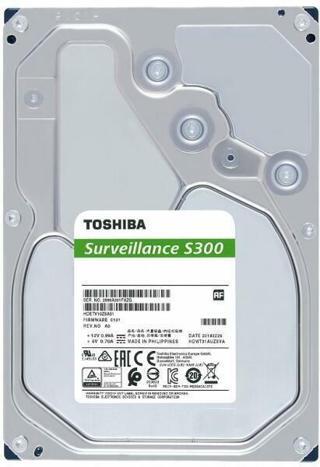 Toshiba 6TB(HDWT860UZSVA) S300 Surveillance 3.5 5400rpm 128MB SATA (HDWT860UZSVA)
