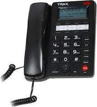 TRAX TC605 PB 16 Haneli LCD Ekran Handsfree Pilsiz Çalışma Siyah Masa Üstü Telefon
