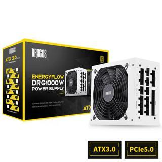 Dragos EnergyFlow DRG1000W 12Cm Fan 1000W 80+ Gold PCIe Gen 5.0 ATX 3.0 Full Modüler PSU Beyaz
