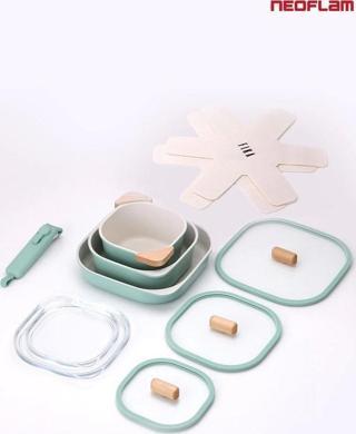 Comfort 10 Parça Tencere Seti Çıkarılabilir Saplı İç İçe Geçebilen Yeşil