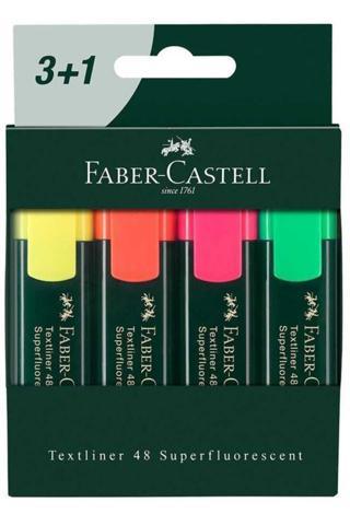 Faber-Castell Fosforlu Kalem 4 Lü Set