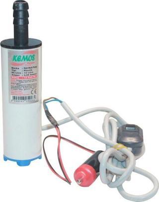 Kemos Rich 12 Volt Plastik Dalgıç Tipi Sıvı Aktarma Pompası(Arapuar + Çakmaklık)